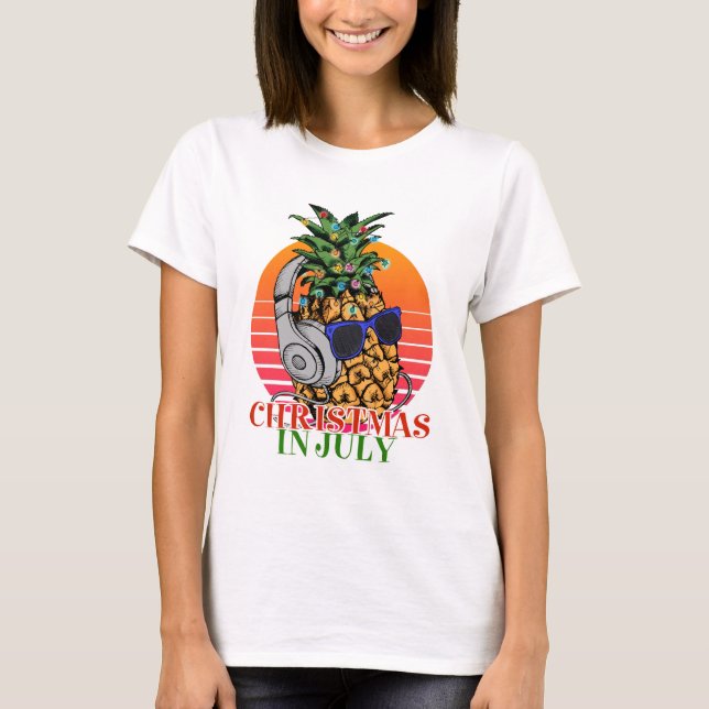 Jul i juli Ananas T Shirt (Framsida)