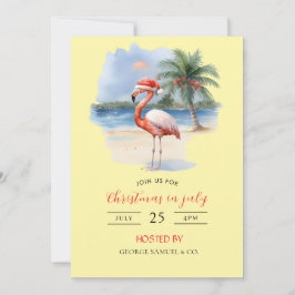 Jul i juli Anpassningsbar Företag Namn Logotyp & T Inbjudningar