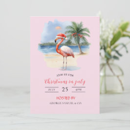 Jul i juli Anpassningsbar Företag Namn Logotyp & T Inbjudningar