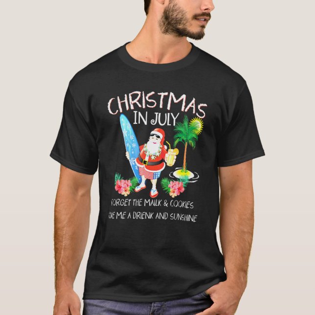 Jul i juli Bassäng i Party, Santa Manar Women Vaca T Shirt (Framsida)
