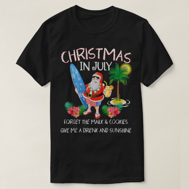 Jul i juli Bassäng i Party, Santa Manar Women Vaca T Shirt (Design framsida)