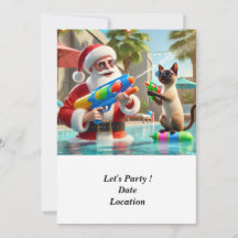 Jul i juli Bassäng Party med Jultomten Invi