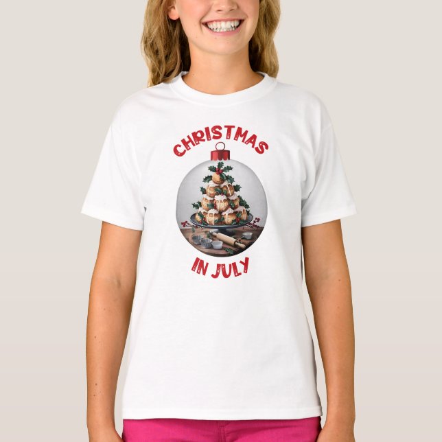Jul i juli, Bauble Profiteroles T Shirt (Framsida)