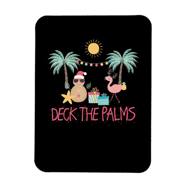 Jul i juli Beach Cruise Vacation Beach Magnet (Vertikal)