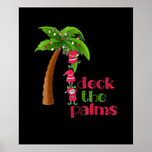 Jul i juli Beach Deck Handflatan Cruise Poster