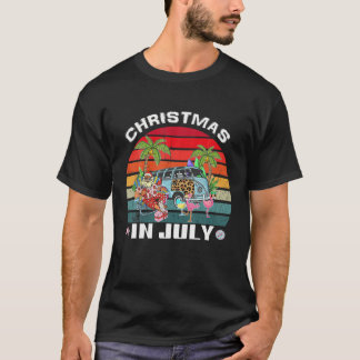 Jul i juli: Camping Funny Santa Summer Vacat T Shirt