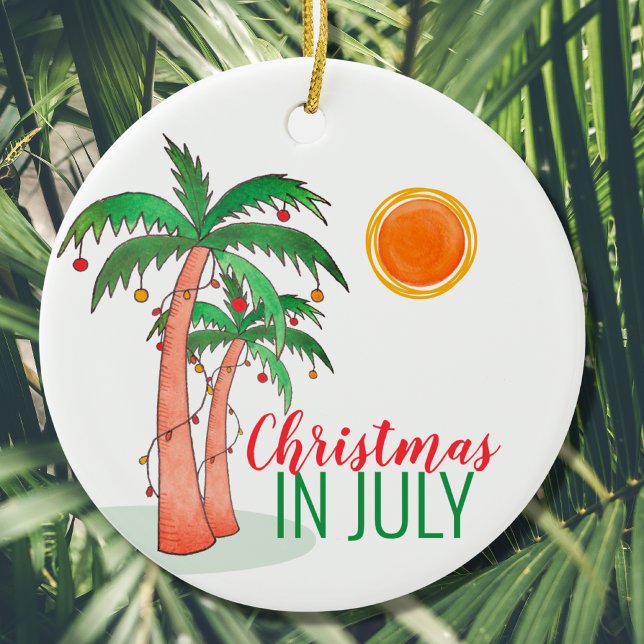 Jul i juli Ceramic Ornament (Skapare uppladdad)
