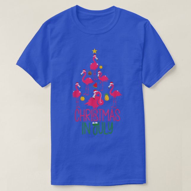 Jul i juli Cute Flamingo T Shirt (Design framsida)