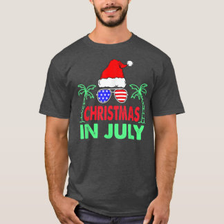 Jul i juli, den 4 juli, Beach Sommaren T Shirt