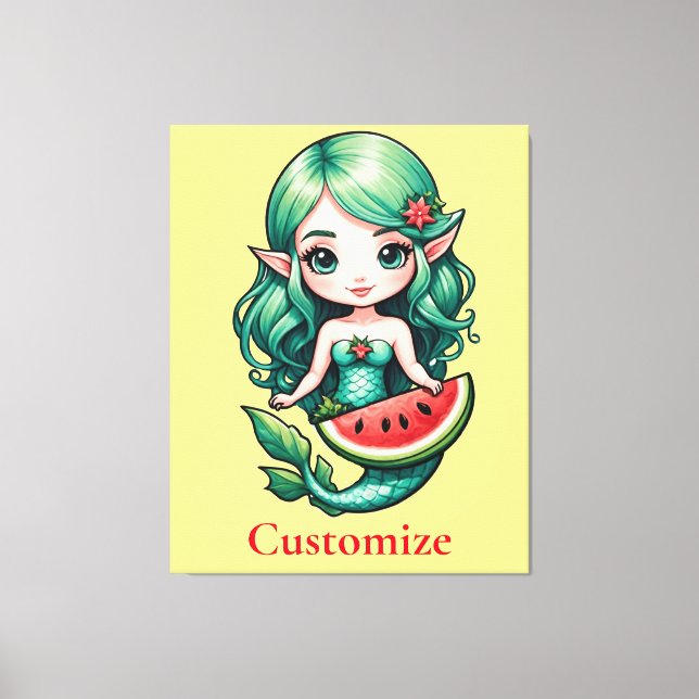 Jul i juli Elf Sjöjungfru Thunder_Cove Canvastryck (Framsida)