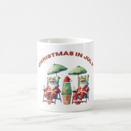 Jul i juli: Finny Beach Santa's Vacation Magisk Mugg