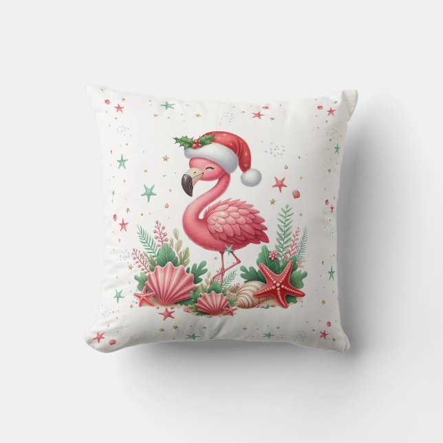 Jul i juli Flamingo Kudde (Framsida)