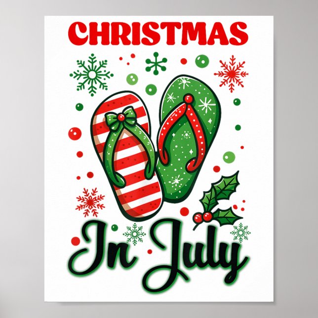 Jul i juli Flinflip flops Julafton Flinflip flops  Poster (Framsidan)