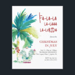 Jul i juli: Flyers-mallar Tropical Theme Flygblad<br><div class="desc">Gör ett stänk med julfesten i juli med hjälp av den här festliga och tropiska julen i juli! Med en vattenfärgstomat i en Bahama-skjorta under ett handflatan träd med lush monstera löv, ger den här utformningen en roligt som vrider på traditionella helgdag. Den lekande, handskrivna frasen "Fa-la-la-la-la-la-orida" tillför bara stollig...</div>