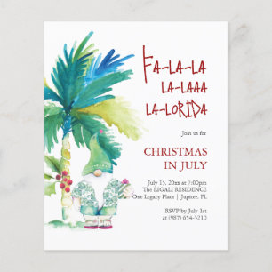 Jul i juli: Flyers-mallar Tropical Theme Flygblad