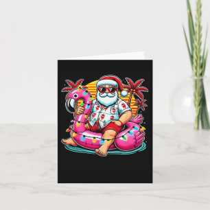 Jul i juli Flyter Shirt Santa Flamingo summe Kort