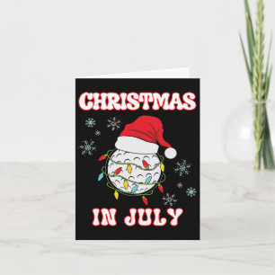 Jul i juli: Golf Fläkt Julafton, sommarkvinnor Man Kort