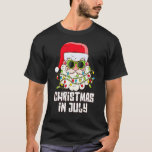 Jul i juli: Hat Sunglasses Beach Summe T Shirt<br><div class="desc">Jul i juli,  Santa Hat Sunglasses Beach Summer.</div>