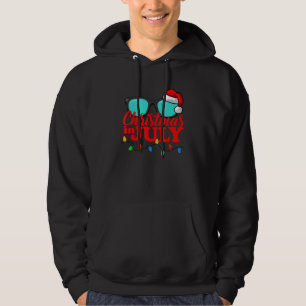 Jul i juli: Hat Sunglasses Ljus Summ Hoodie