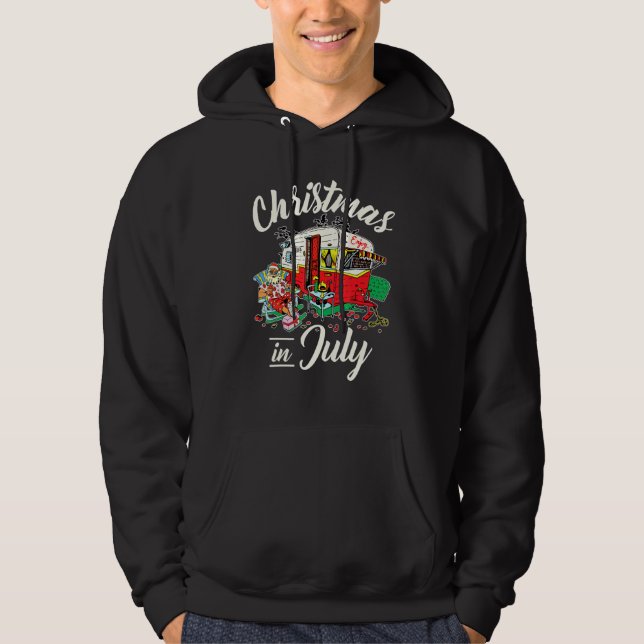 Jul i juli: Hippie Rv Camping Hoodie (Framsida)