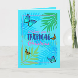 Jul i juli i Handflatan Löv och fjärilar Helgkort