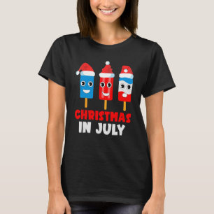 Jul i juli Ice pops in Santa Hat Kids Toddl T Shirt