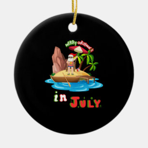 Jul i juli Jul I juli Sarkastic Sant Julgransprydnad Keramik