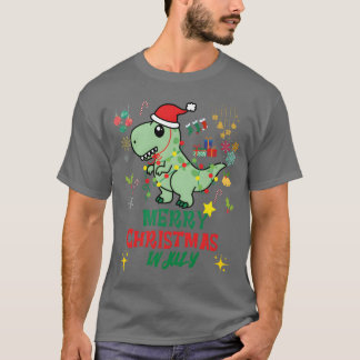 Jul i juli Julafton Dinosaur Re Julretro T Shirt
