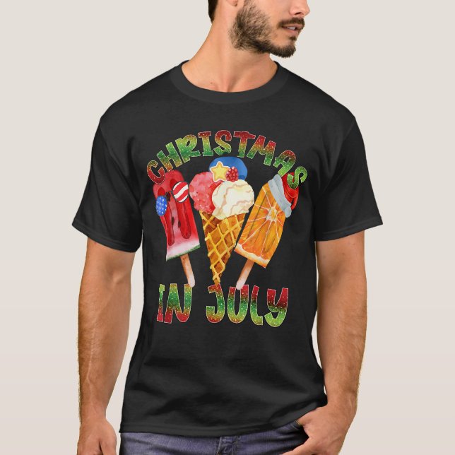 Jul i juli: Juli-Beach-sommaren med Gnomies T Shirt (Framsida)