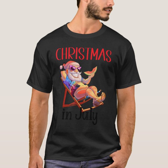 Jul i juli Jultomten om bussstolar med T Shirt (Framsida)