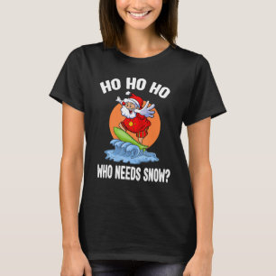 Jul i juli: jultomten Surfing Summer Beach Vacat T Shirt