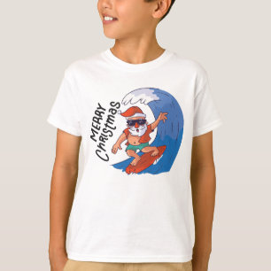 Jul i juli: Klassiskt kort, rund Sticker Napki T Shirt