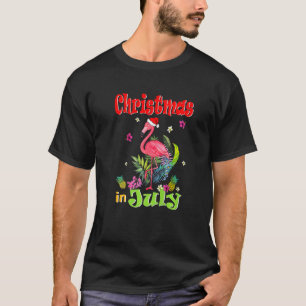 Jul i juli: Kvinnor i Rosa Flamingo T Shirt