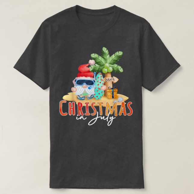 Jul i juli månads finländska sommarstuga Beach Vac T Shirt (Design framsida)
