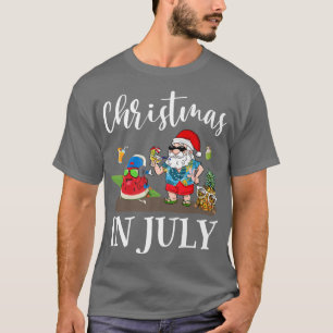 Jul i juli måndag: Finny Santa Sommar Pineapple Be T Shirt