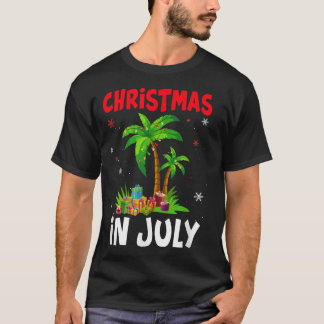 Jul i juli måndag, Handflatan Träd Julafton, Träd, T Shirt