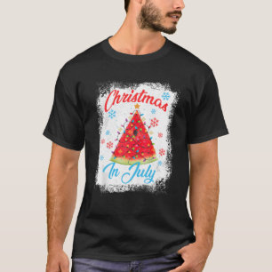 Jul I juli: Matchning Fa mellan Watermelon Julafto T Shirt