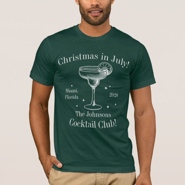Jul i juli - matchning i Cocktail Party T Shirt (Framsida)