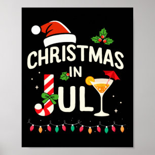 Jul i juli med Candy cane för sommarströ Poster