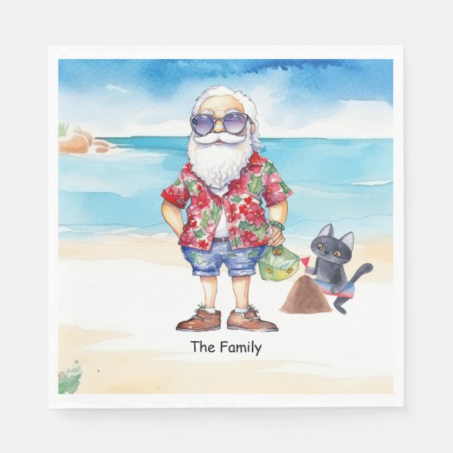 Jul i juli med JULTOMTEN Pappersservett (Framsidan)