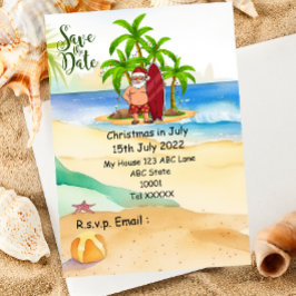 Jul i juli med JULTOMTEN Spara datumet Inbjudningar