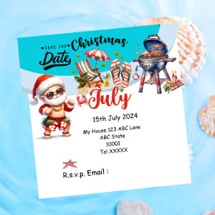 Jul i juli med JULTOMTEN Spara datumet Inbjudningar