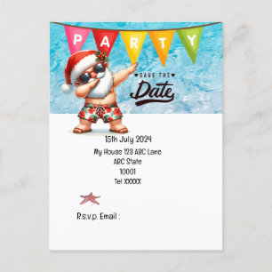 Jul i juli med JULTOMTEN Spara datumet Vykort