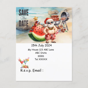 Jul i juli med JULTOMTEN Spara datumet Vykort