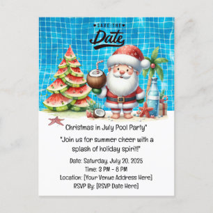 Jul i juli med JULTOMTEN Spara datumet Vykort