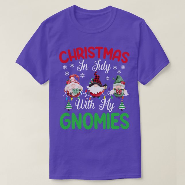 Jul i juli med min Gnomies roliga sommar T Shirt (Design framsida)