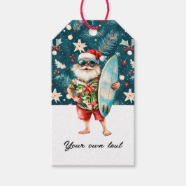 Jul i juli med tomten på stranden Helgdag Presentetikett