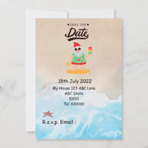 Jul i juli med TOMTEN Save the date Inbjudningar