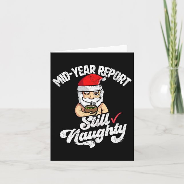 Jul i juli Mid Year Report: Fortfarande Naughty Fu Kort (Framsida)