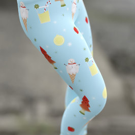 Jul i juli Mönster Cute Himlar Blue Sommar Leggings
